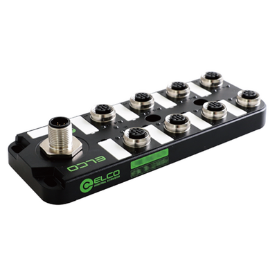 LKHA-0808P-M12 ELCO IO-LINK SENSOR HUB, CLASS-A, M12 A-CODE 4PIN IO-LINK CONN., 8XM12 A-CODE 5PIN, 8 DI, 8 DO, PNP, IP67